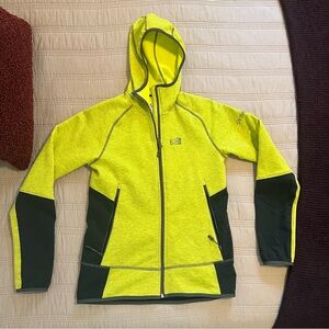 Millet Lime and Black Fleece Jacket